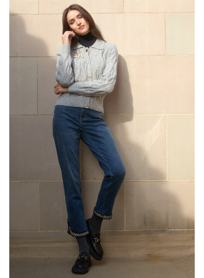French Dressing Olivia Tulip Tweed Ankle Jean