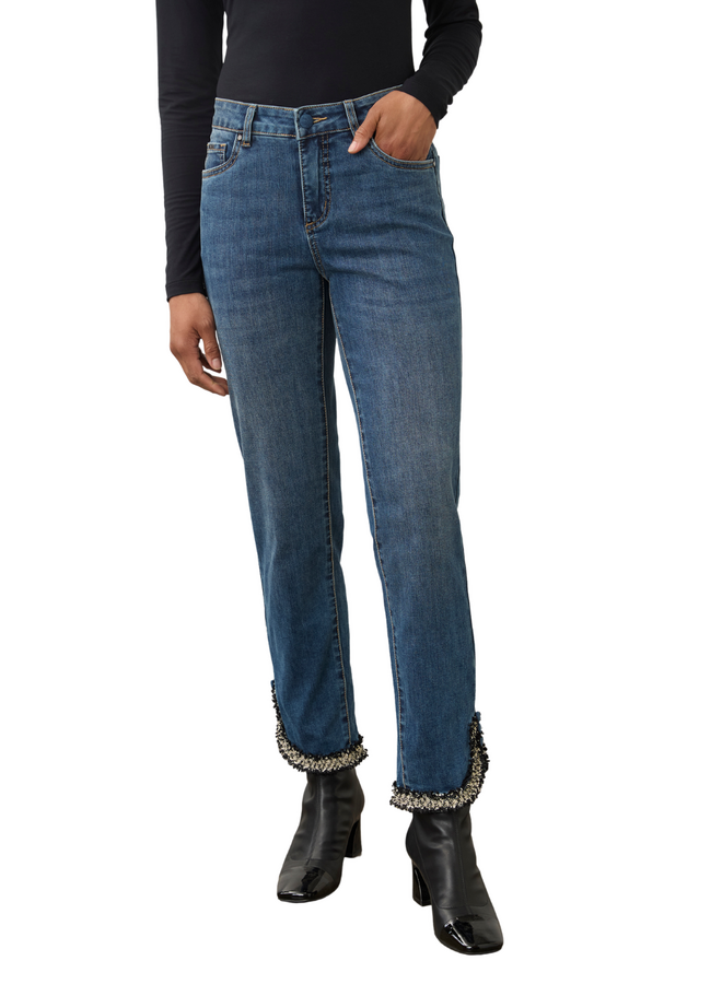 French Dressing Olivia Tulip Tweed Ankle Jean
