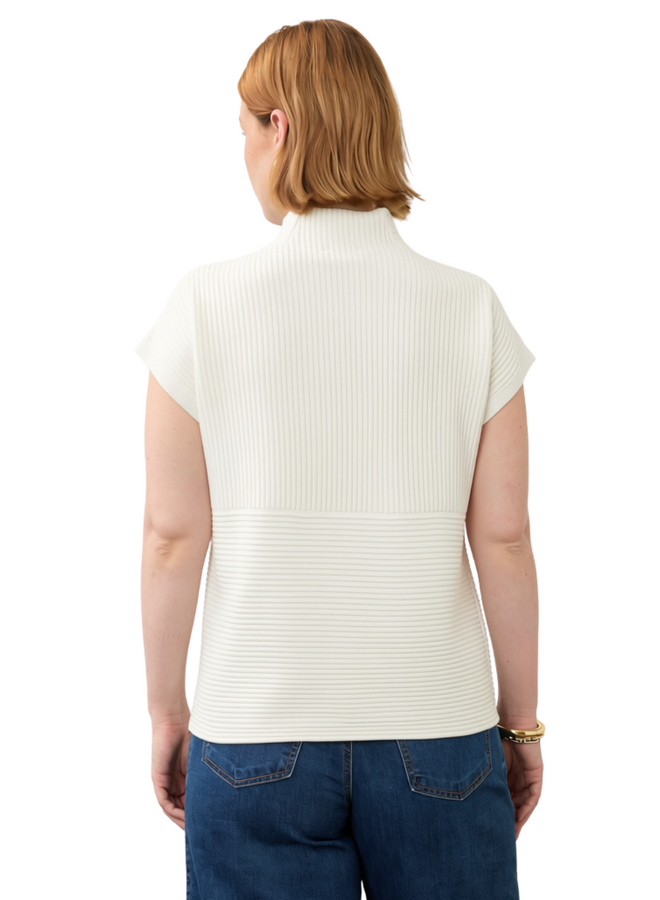 French Dressing Ottoman Sweater Top in Ivory