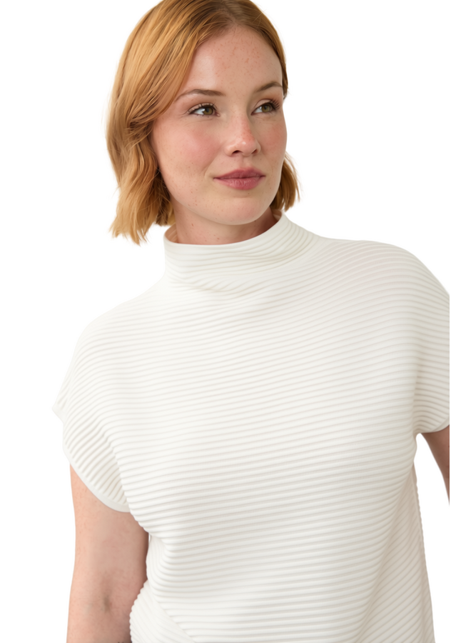 French Dressing Ottoman Sweater Top in Ivory
