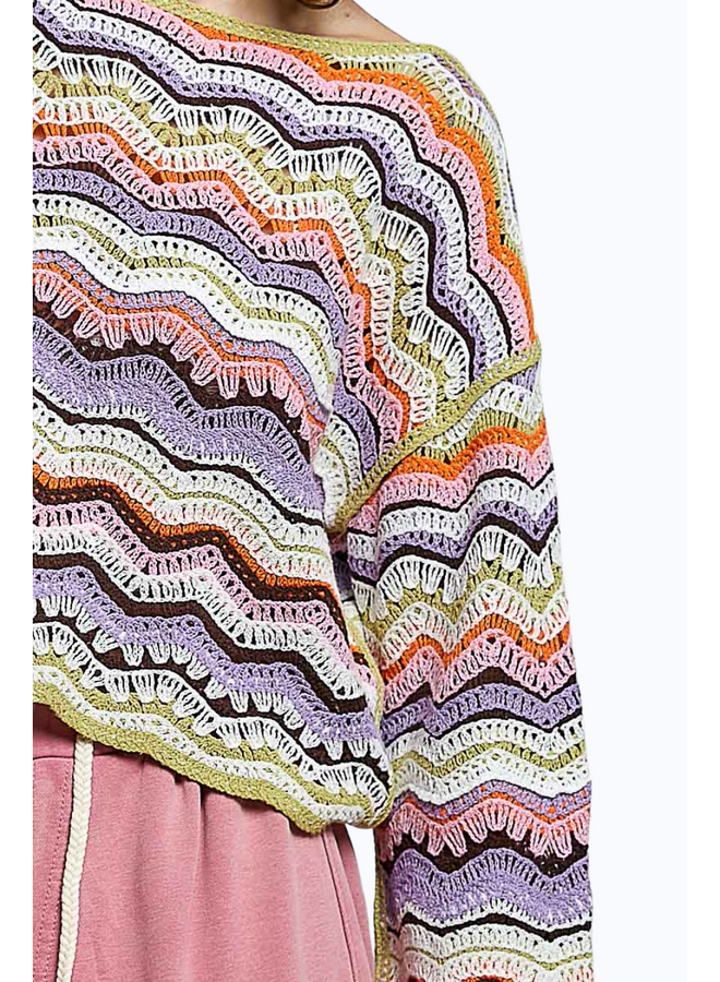 Crochet Stripe Top
