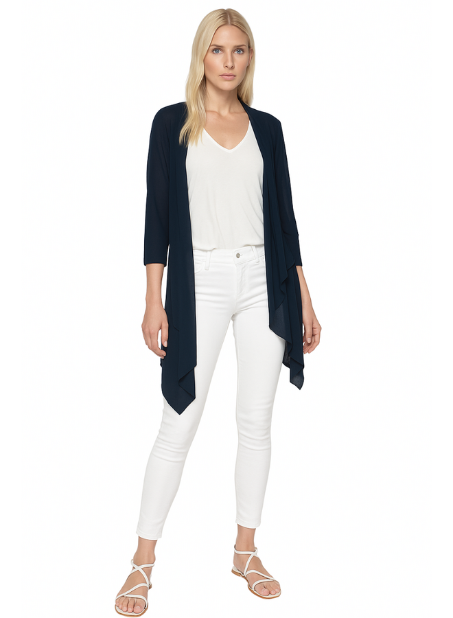 Peit Pois Wrap Jacket in Midnight