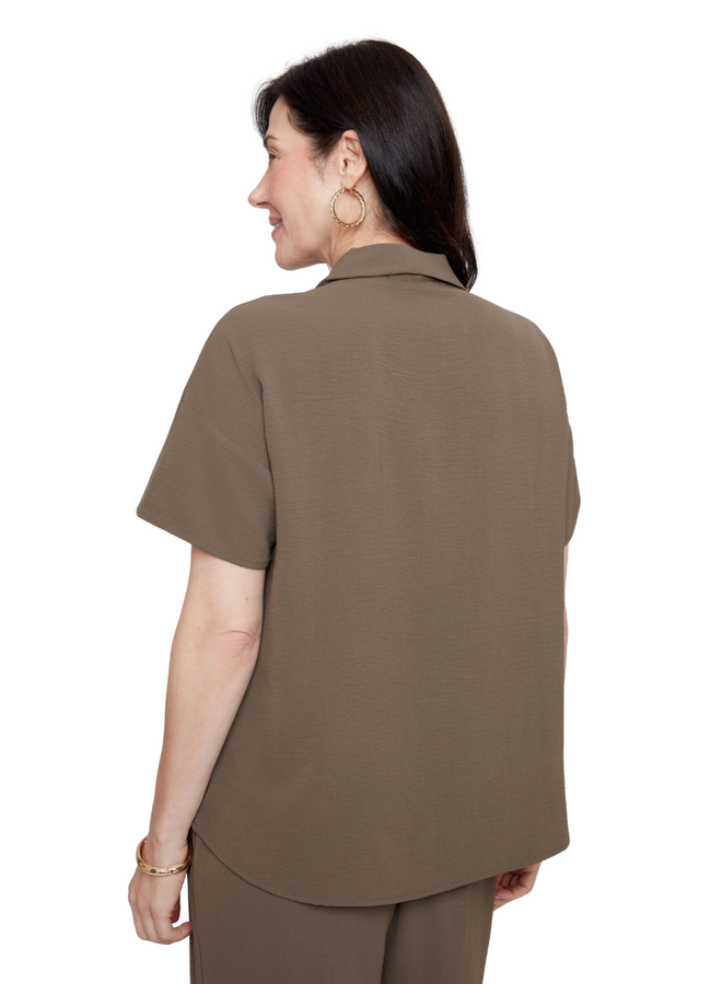 Renuar Metropolitan Top in Army Green