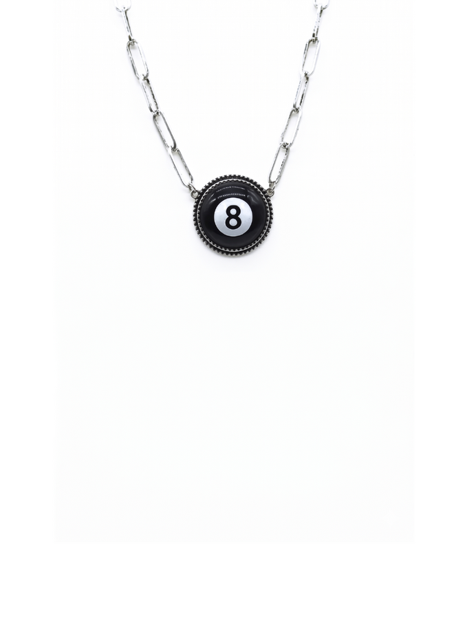 8 Ball Pendant Necklace