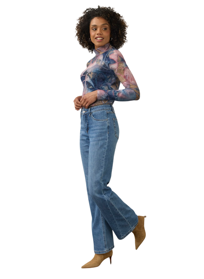 French Dressing Olivia Authentic Bootleg Jean in Medium Wash