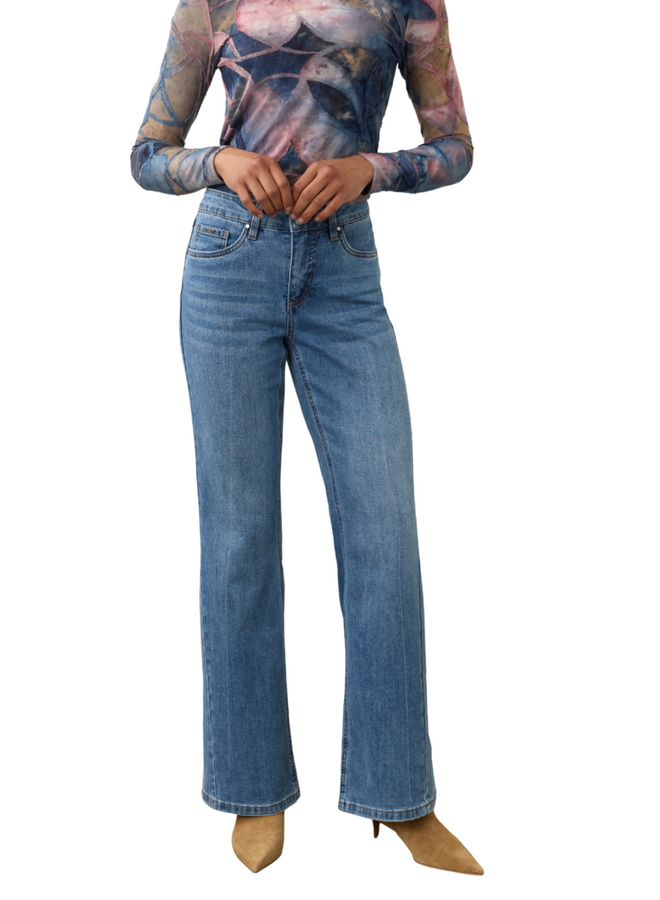 French Dressing Olivia Authentic Bootleg Jean in Medium Wash