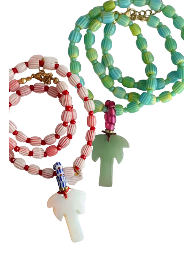 Palm Tree Necklace in Two Colors