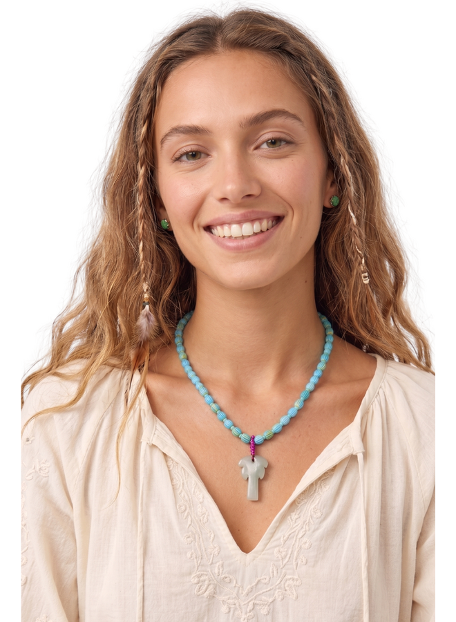 Palm Tree Necklace in Two Colors