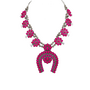 Pink Squash Blossom Necklace