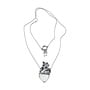 Maria Dolores Vital Heart Necklace in Silver Crystal