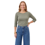 Bryn Walker 3/4 Sleeve Ribbed Tee in Light Green
