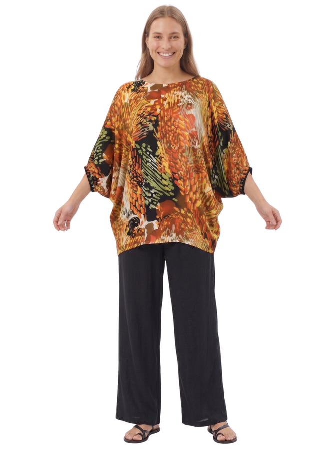 Bryn Walker Printed Wilder Satin Tunic in Cream
