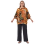 Bryn Walker Printed Wilder Satin Tunic in Cream