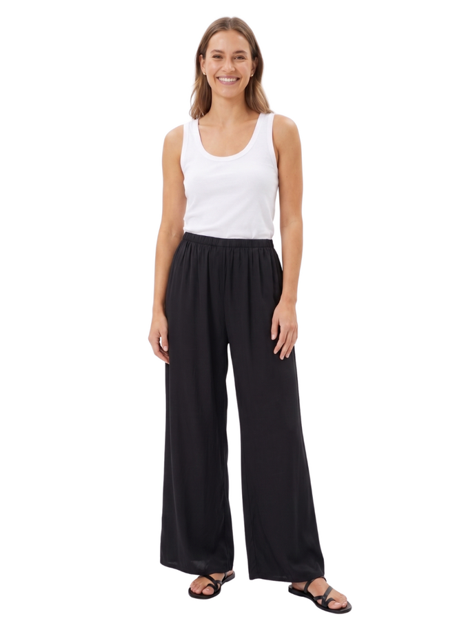 Bryn Walker Osca Satin Pant in Black