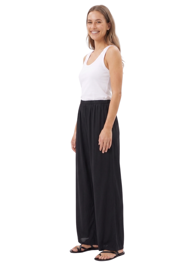 Bryn Walker Osca Satin Pant in Black