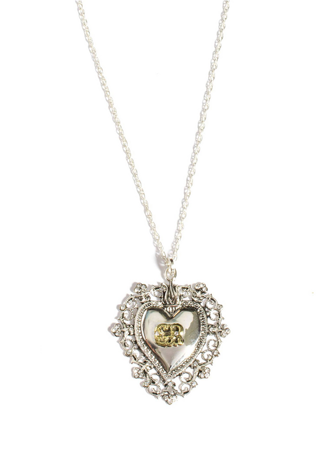 VSA Grazie E Recevuto Charm Necklace in Silver