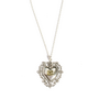 VSA Grazie E Recevuto Heart Charm Necklace in Silver