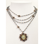 Virgins Saints & Angels Sacred Heart Magdalena Necklace in Montana Blue