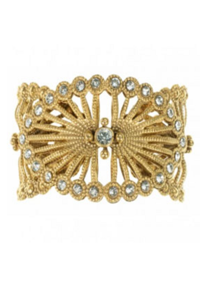 VSA Queen Of The Night Cuff in Gold and Clear