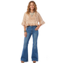 Jaded Gypsy Softly Worn Eyelet Top in Oatmeal
