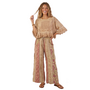 Jaded Gypsy Softly Worn Eyelet Top in Oatmeal