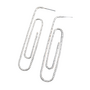 Silver Paperclip Earrings