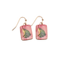 Striped Frog Earrings