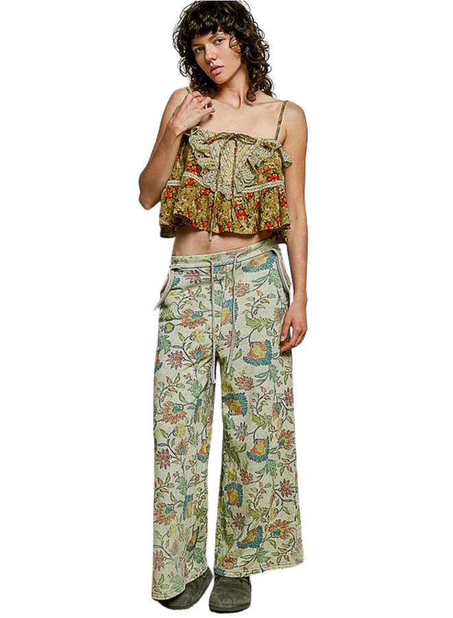 Pol Floral Terry Lounge Pants