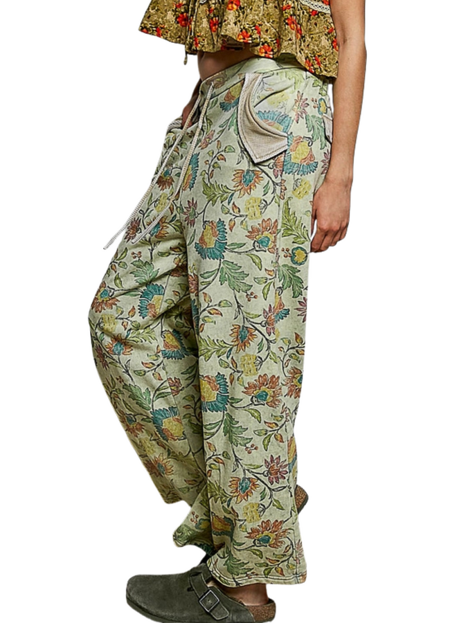 Pol Floral Terry Lounge Pants