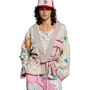 Boho Beaded Embroidered Sun Kimono