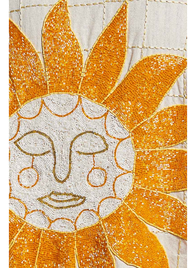Boho Beaded Embroidered Sun Kimono