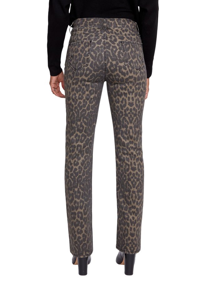 Renuar Leopard Print Slim Ankle Jean