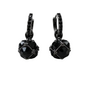 Black Crystal Drop Earrings