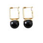 Vintage Black Drop Earrings