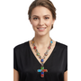 Sweet Romance Millefiori Cross Necklace
