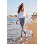 Renuar Ankle Cigarette Pant in Pewter