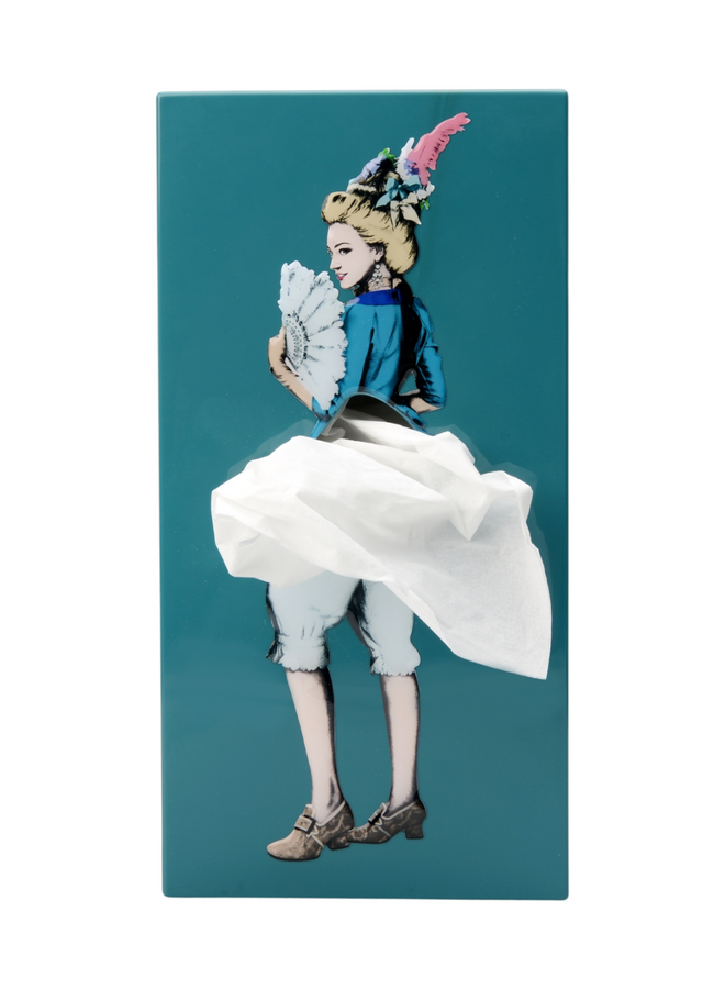 Flying Skirt Tissue Box in Marie Antoinette
