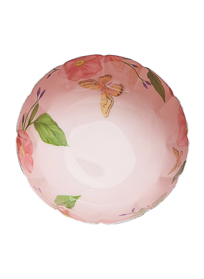 Pink Butterfly Garden Iron Bowl