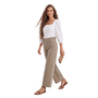 Renuar Seamed Crop Wide Leg Pant in Storm