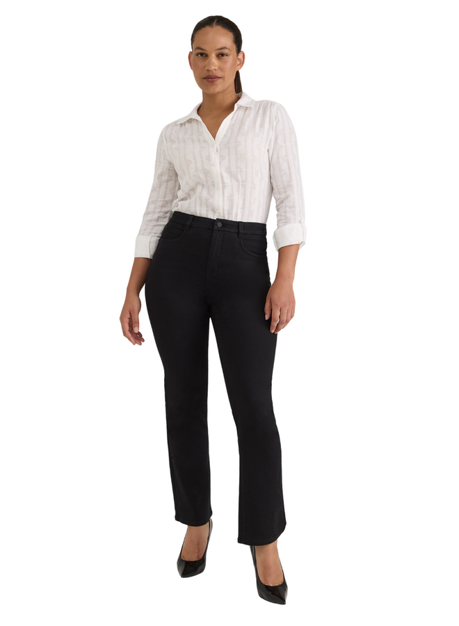 French Dressing Peggy Bootleg Jean in Black