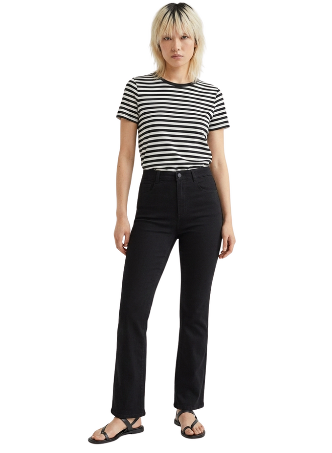 French Dressing Peggy Bootleg Jean in Black