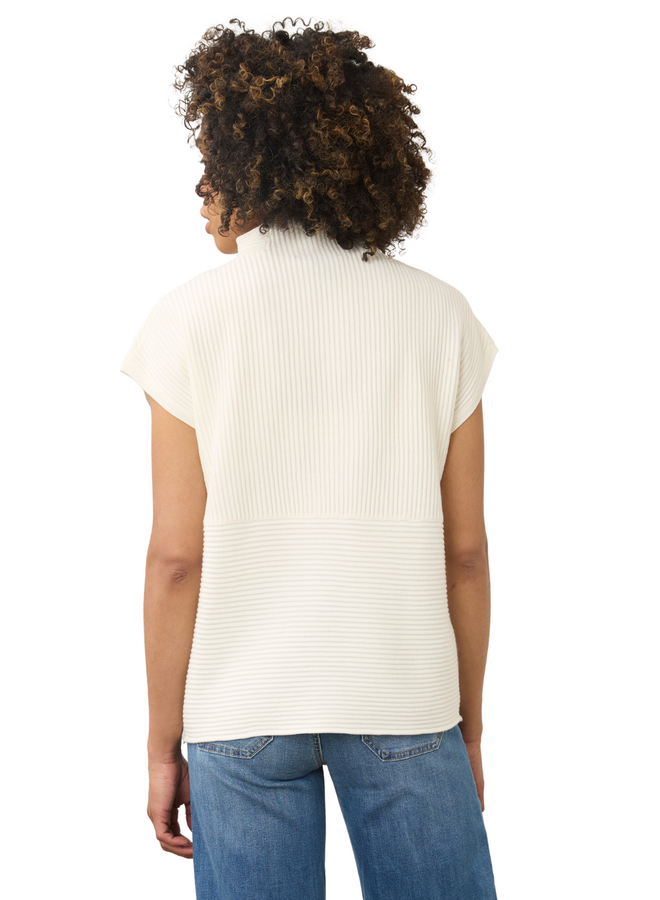 French Dressing Ottoman Sweater Top in Ivory