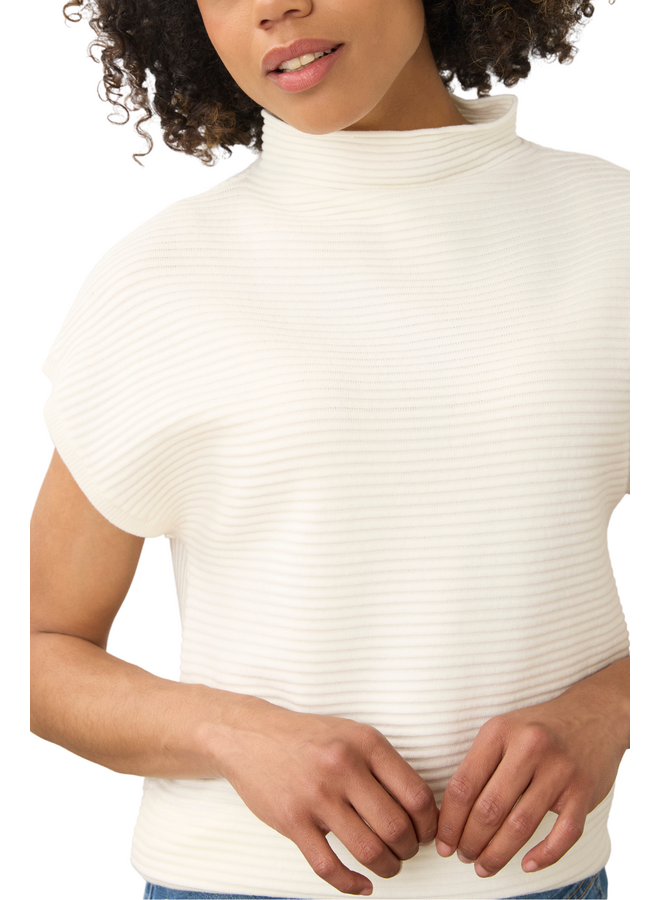 French Dressing Ottoman Sweater Top in Ivory