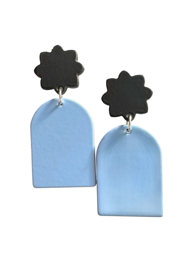 Black and Blue Earrings