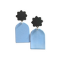 Black and Blue Earrings