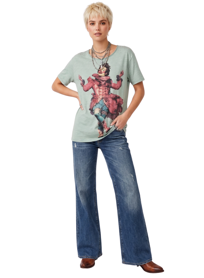 Jaded Gypsy Moon Dance Tee in Joker of Love