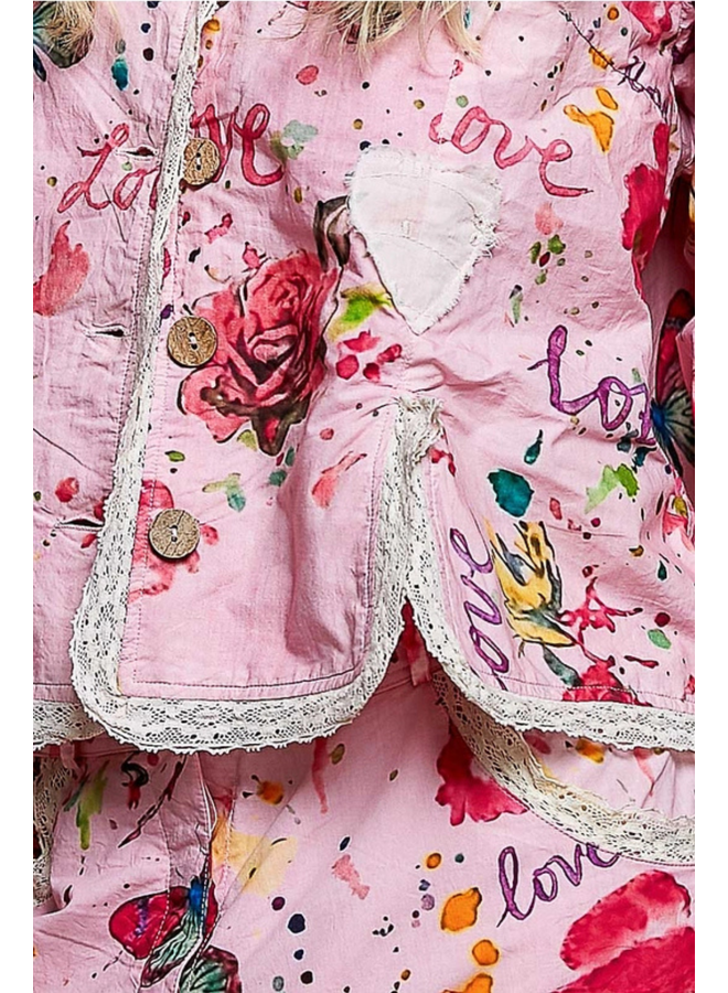 Lace Vintage Star Appliqué Jacket