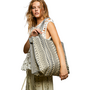 Boho Print Woven Tote Bag