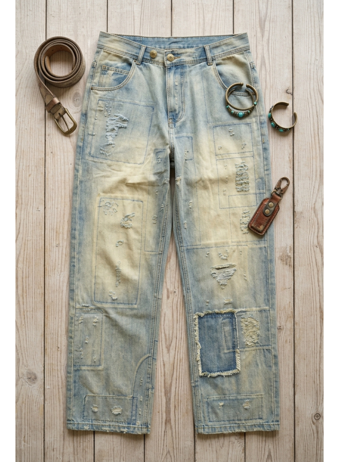 Jaded Gypsy Peace And Love Jeans Classic