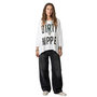 Jaded Gypsy Be Free Dirty Hippie Top in Parchment